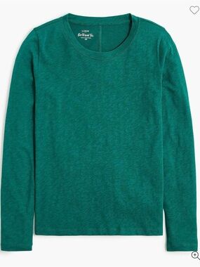 J. Crew Factory Girlfriend Tee in Emerald Green